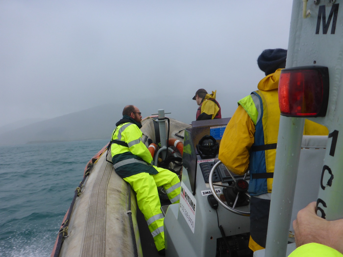 Maritime vessel at work — transportation sector operations