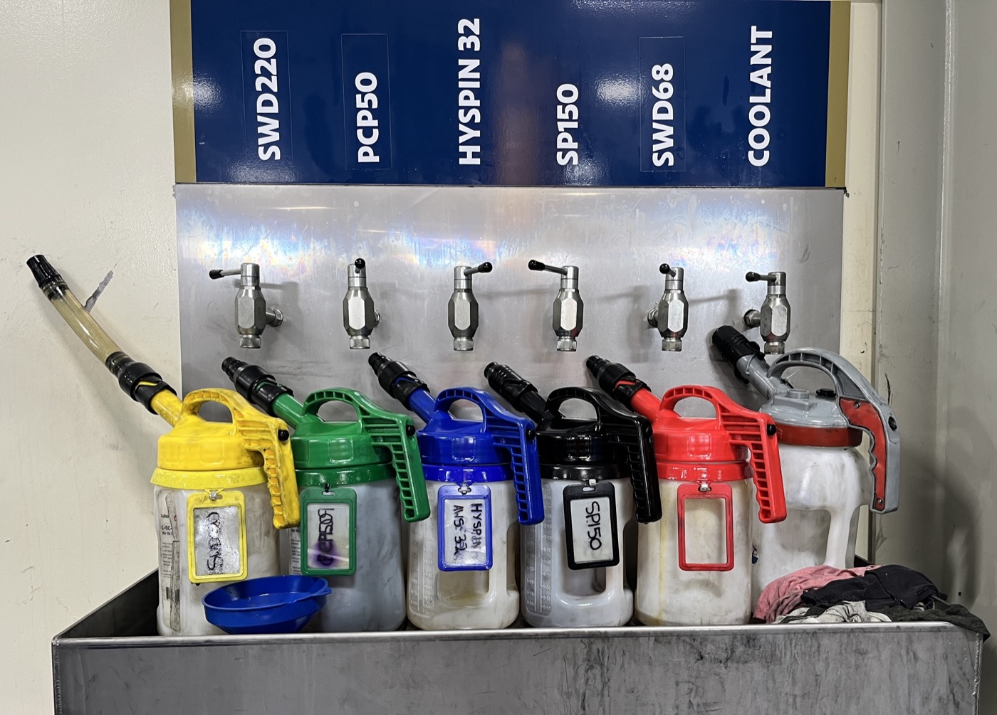 Worker handling industrial chemicals